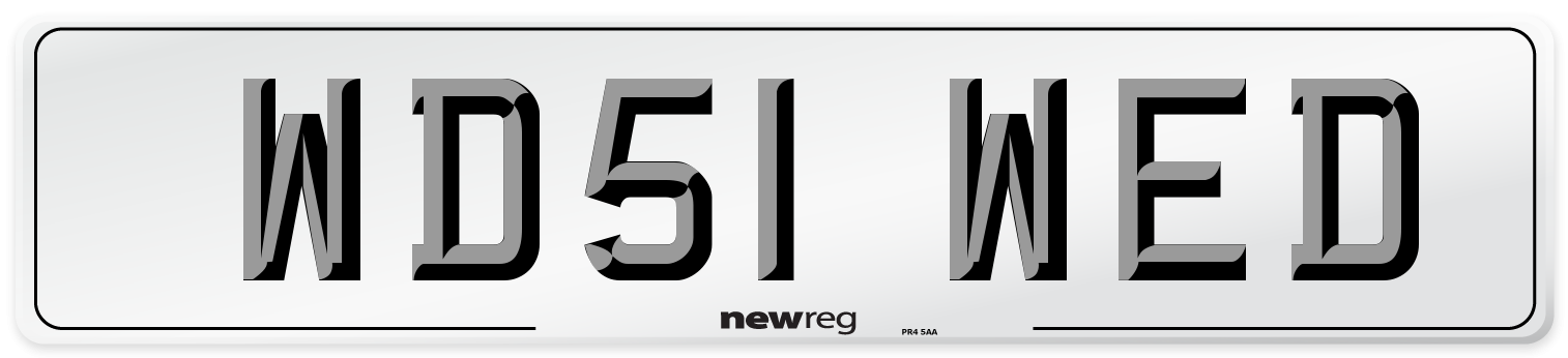 WD51 WED Number Plate from New Reg